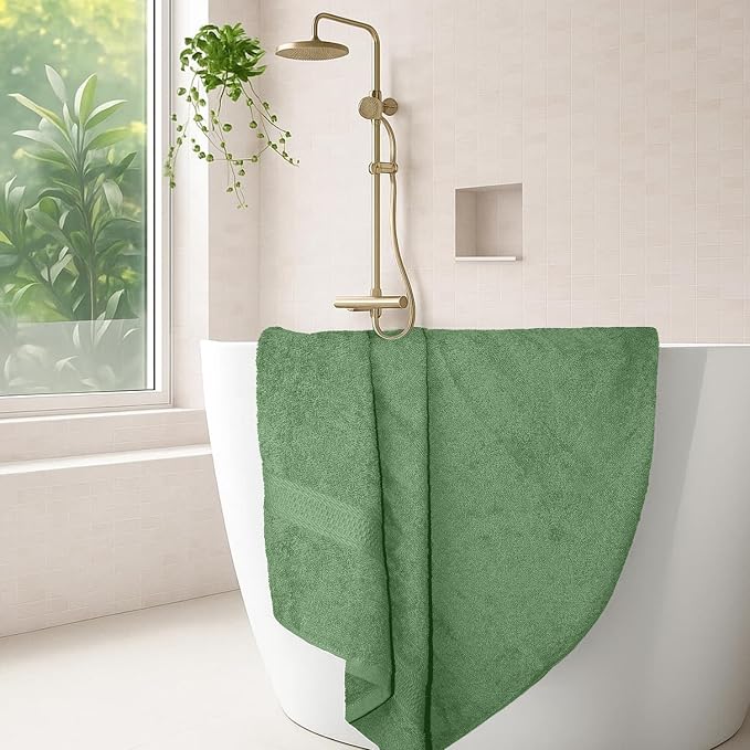 RIVERSIDE 100% Ring Spun Cotton Large Bath Towels Set of 4, 27 x 54 – Quick Dry - Image 2