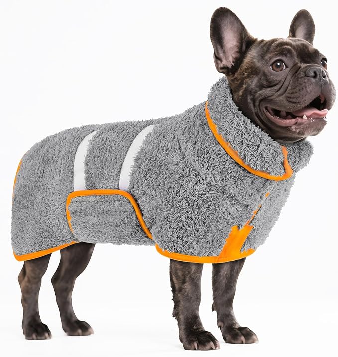 Bienbee Dog Bathrobe, Quick Drying Super Absorbent Dog Robes by Bienbee
