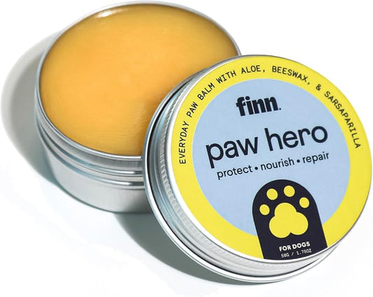 Finn Paw Hero Natural Dog Paw Balm | Winter Paw Protection from Snow, Salt & by Finn