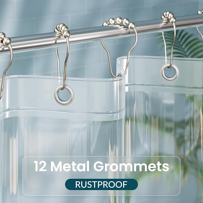 Titanker Plastic Shower Curtain Liner - Image 5