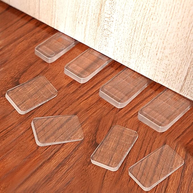 Plastic Shims 8 Pack Table Wedge Clear Toilet Shim, Levelers Adjustable Blocks by Tahikem
