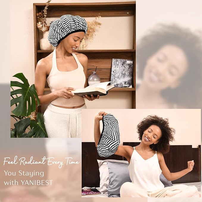 Yanibest Shower Cap Reusable Waterproof - Image 6