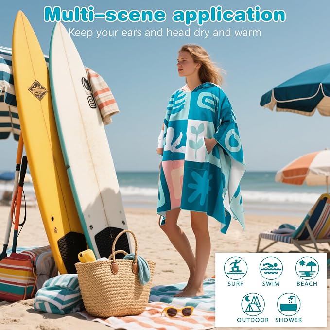 PY SUPER MODE Beach Hooded Towel Oversized - Image 4