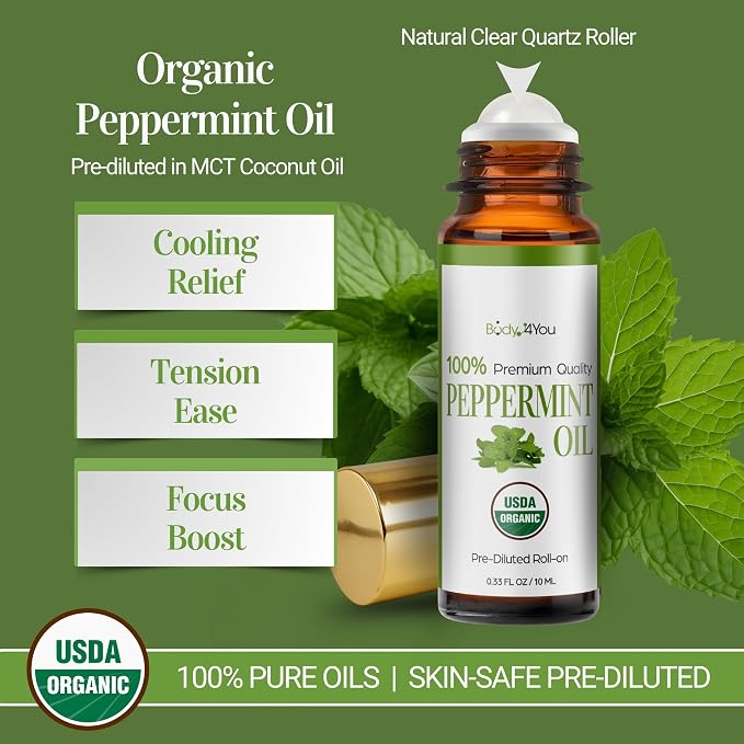 BodyJ4You Peppermint Essential Oil Roll On - Image 2