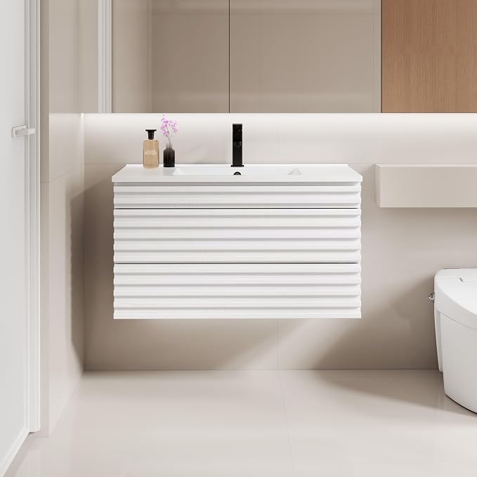 LUCKWIND 36" Floating Bathroom Vanity by LUCKWIND