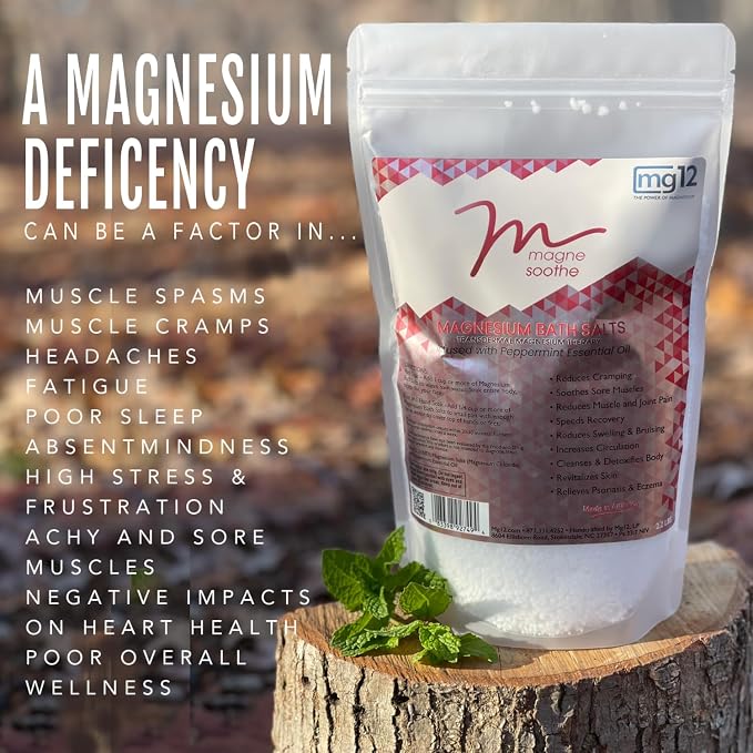 2.2lb MagneSoothe Peppermint Magnesium Bath Salt - Image 4