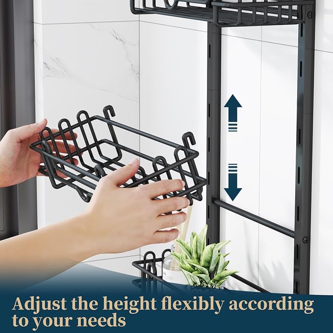 Consumest Shower Caddy Hanging – Rustproof Over Shower Head Hanger - Image 2