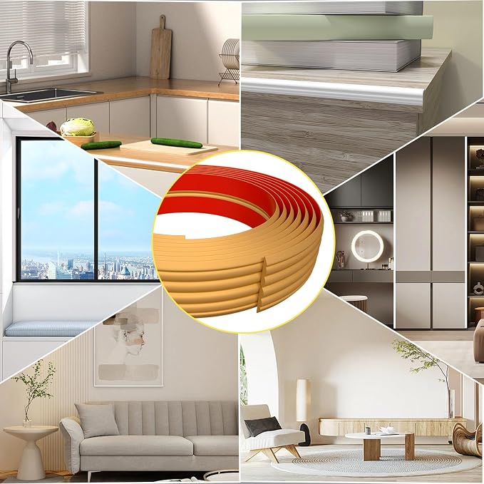 10FT Flexible Wall Corner Protector Moulding Trim, Peel and Stick Inside & - Image 7
