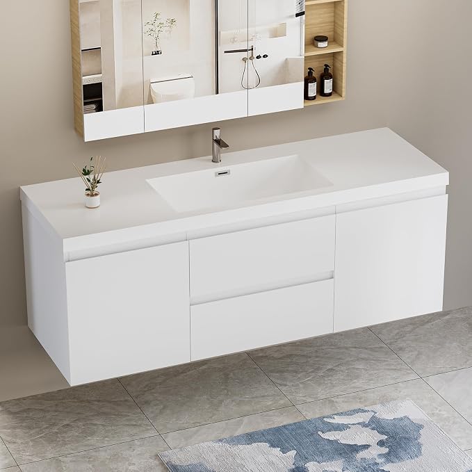 60" Floating Bathroom Vanity - Image 8