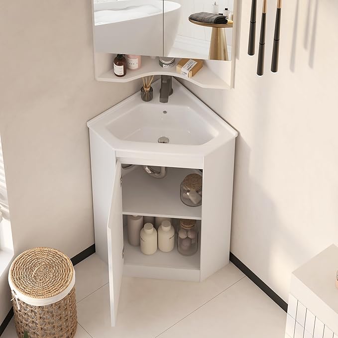 24"Corner Bathroom Vanity Sink Combo - Image 5