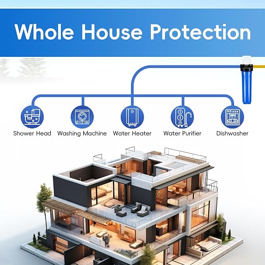 iSpring WGB12B 1-Stage Whole House Water Filtration System w/ 20” x 4.5” Carbon - Image 5