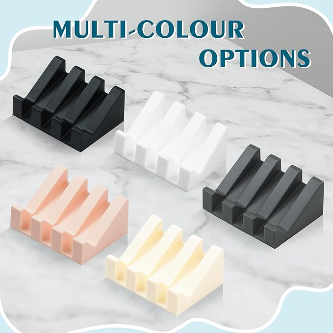Silicone Soap Dish with Drain, Upgrade Double Suction Cups at The Bottom - Image 6