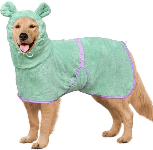Dog Bathrobe Super Absorbent Towel Robe by HhiMyOct