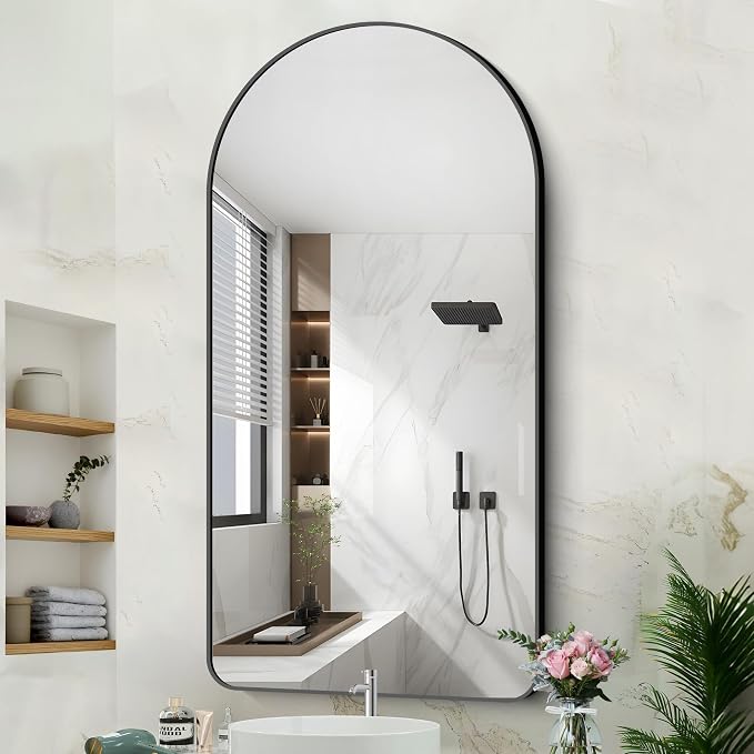 Arched Bathroom Mirror, Wall Mounted Mirror, Living Room, Vertically Hanging - Image 2