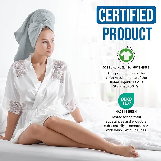 TOWELTIQUE- Organic Cotton Luxury Bath Towels Pack of 4 GOTS & Oeko- TEX - Image 3