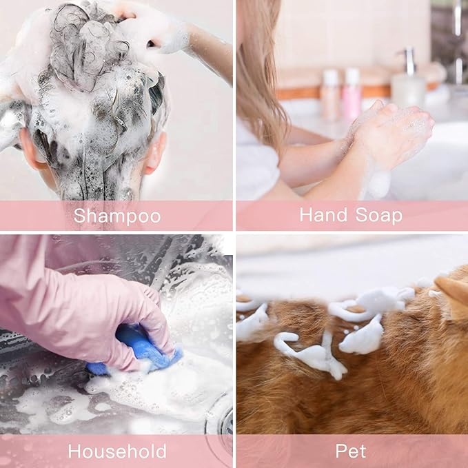 Tekson 10PCS Soap Foam Bottle, Empty Travel Foaming Lash Shampoo - Image 2