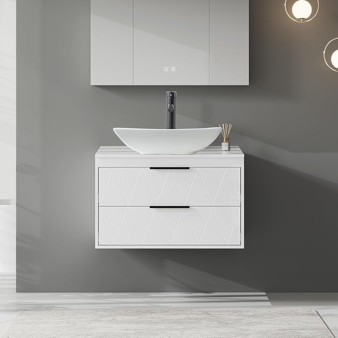eclife 30" Floating Bathroom Vanities - Image 3