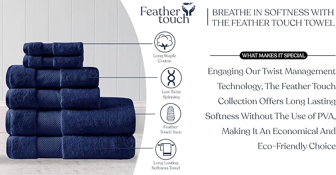Delara Organic Cotton Luxuriously Plush Bath Towel 10 Piece Set|GOTS & Oeko-TEX - Image 7