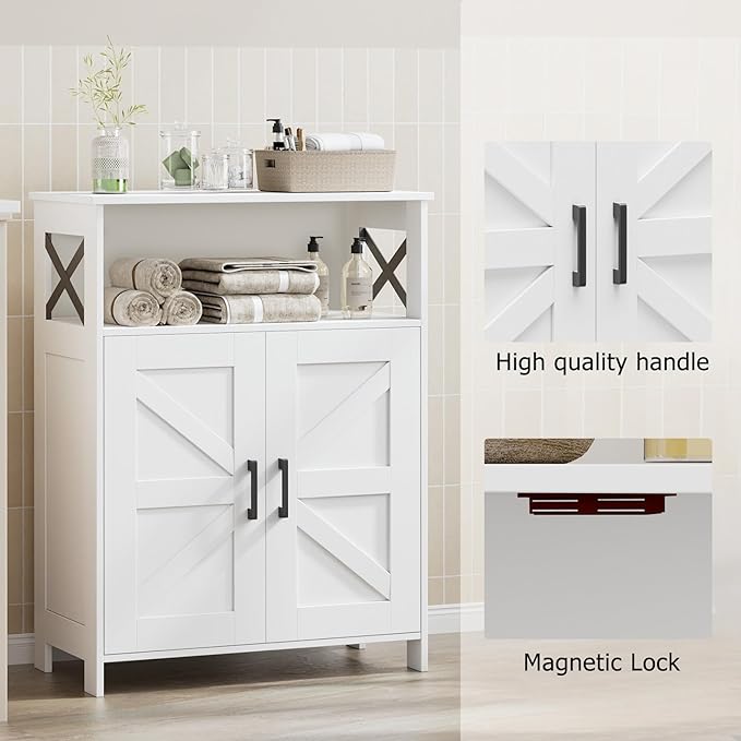 Homhedy Farmhouse Bathroom Storage Cabinet - Image 5