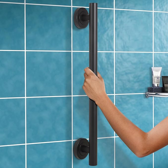 Lava Odoro Shower Grab Bar, Modern Stainless Steel Handicap Grab Bar - Image 2