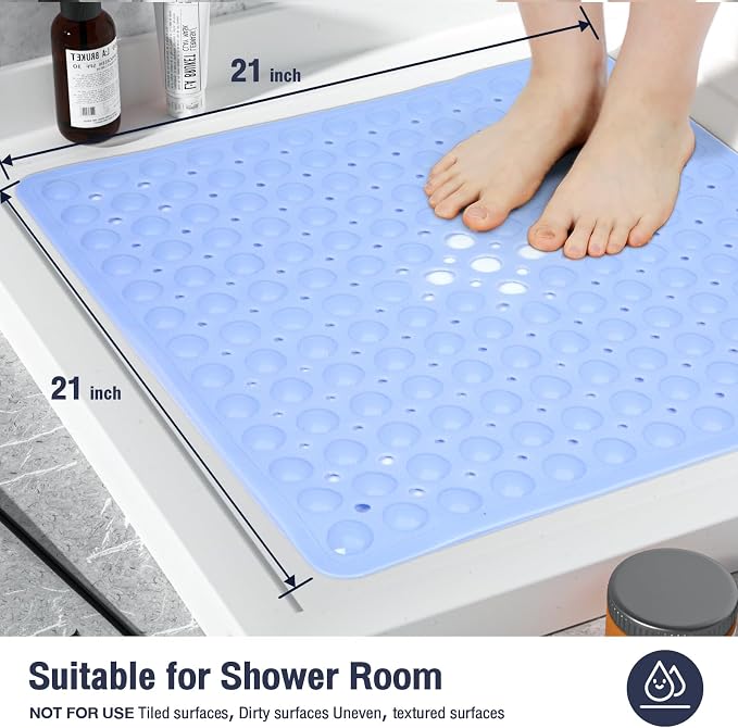 Square Shower Bathtub Mat Non Slip - Image 5