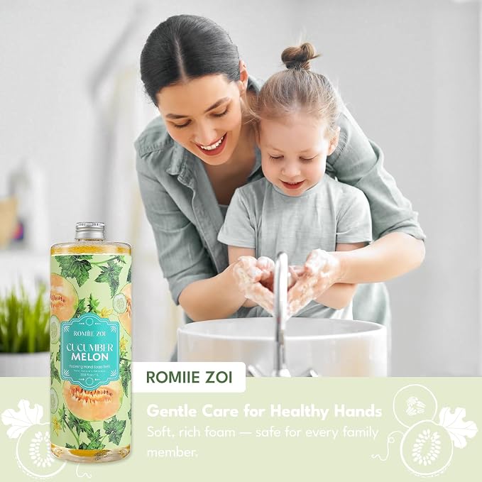 ROMIIE ZOI Natural Cucumber&Melon Foaming Hand Soap Refills 3-Pack - Image 6