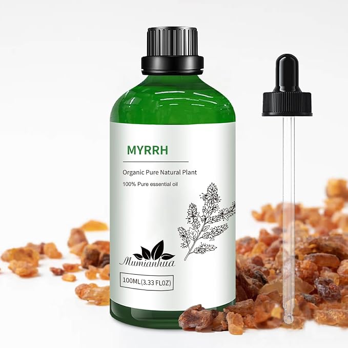 Pure Myrrh Essential Oil, Mumianhua Therapeutic Grade Natural Myrrh Oil by Mumianhua