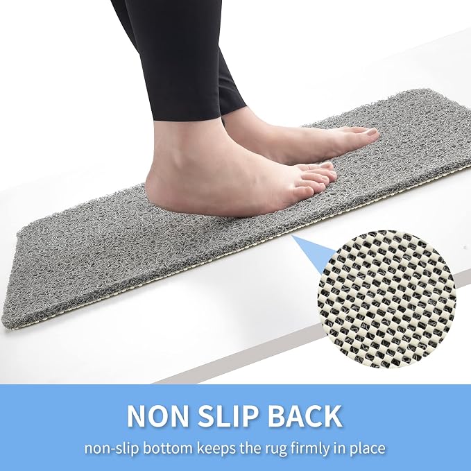 Non Slip Bathtub Mat, Anti Slip Shower Mat, Fast Drying Bath Tub Mats, Foot - Image 3