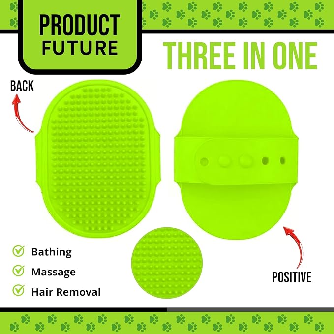 Silicone Dog Bath Brush – Soft Pet Scrubber - Image 3