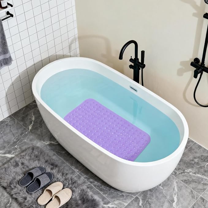Anti-Slip Bathtub Shower mat, 27.5×14.5（Approximately 70×37cm） inch Soft - Image 4