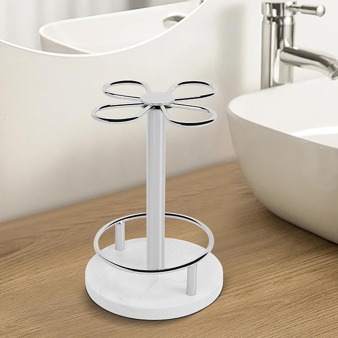 HarJue Toothbrush Holder Stand for Bathroom, Metal Toothbrush Organizer - Image 8