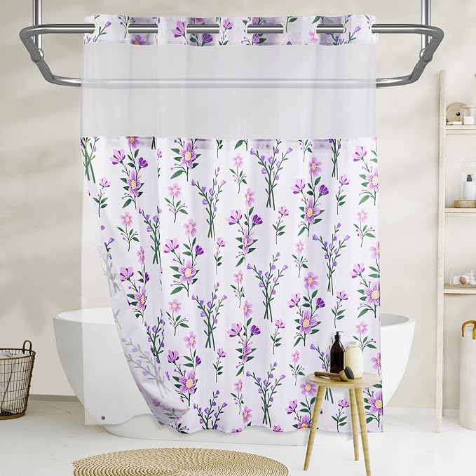 Lagute SnapHook Floral Shower Curtain by Lagute