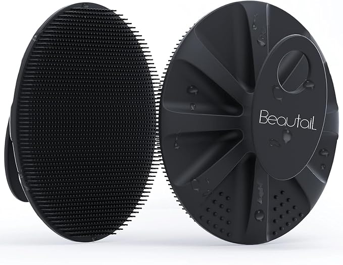 Silicone Body Scrubber Shower Bath Wash Brush Gentle Exfoliating Scrub by BEAUTAIL