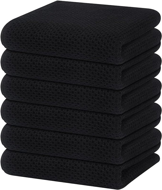 Homaxy 100% Cotton Waffle Weave Kitchen Dish Towels, Ultra Soft Absorbent Quick by Homaxy