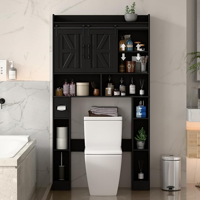 Farmhouse Storage Cabinet Over Toilet - Image 4