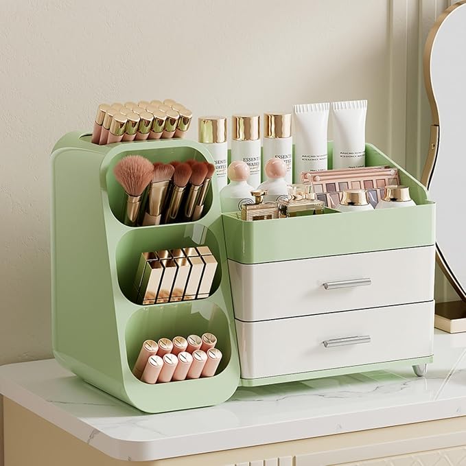 Makeup Organizer with Drawers for Vanity, Spacious Cosmetic Display Case - Image 3