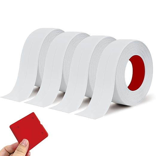 Caulk Strip Tape for Bath Kitchen, Used for Kitchen Sink Toilet Bathroom by ALLICAVER