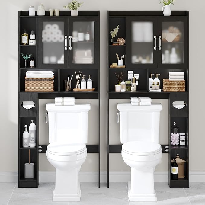 Vabches Over The Toilet Storage Cabinet, Farmhouse Storage Cabinet Over Toilet - Image 4