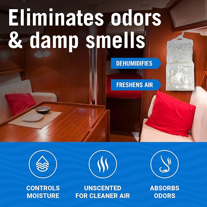 4 Pack Moisture Absorber Hanging Bags, Boat Dehumidifier - Image 5