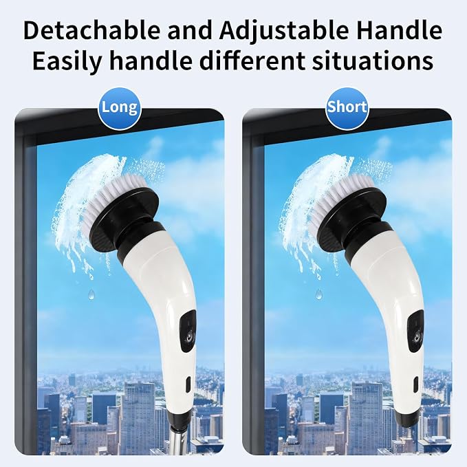 Rechargeable Electric Spin Scrubber, Waterproof Power Cleaner - Image 2