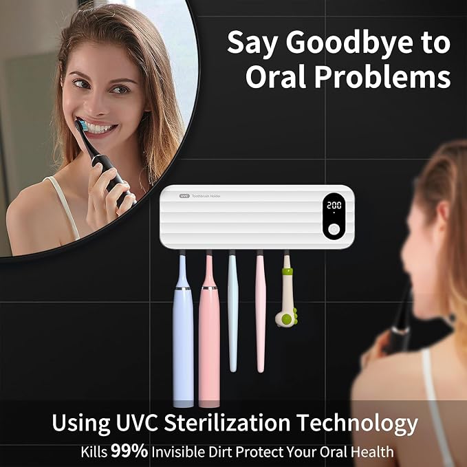 Toothbrush Sanitizer and Holder, UV Toothbrush Sanitizer Holder - Image 3
