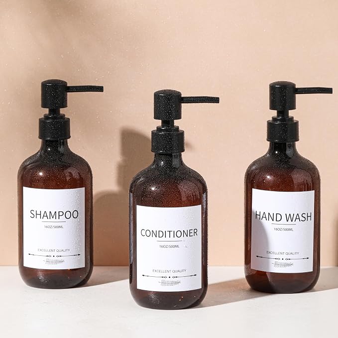 Shampoo and Conditioner Bottles, Shampoo Dispenser - Image 6