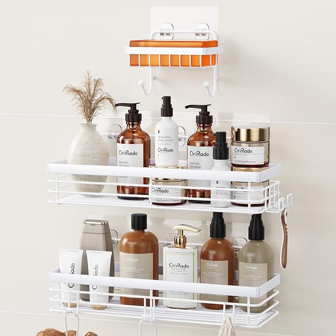 Orimade Adhesive Shower Caddy Soap Dish Holder Shelf by Orimade