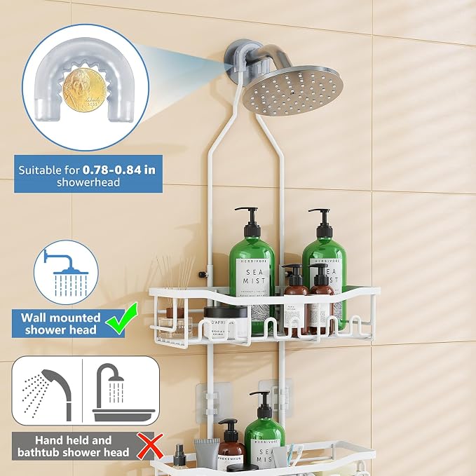 Upgraded Extended Length Shower Organizer - Image 4