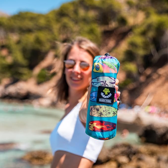4Monster Microfiber Beach Towel Quick Dry, Super Absorbent Lightweight Travel - Image 5