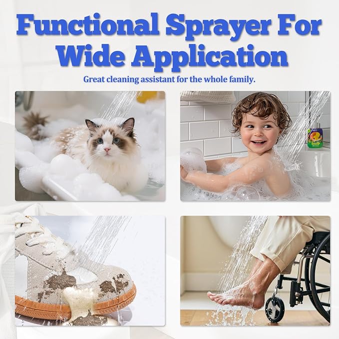 Dog Shower Sprayer Attachment, YDmeet 100 Inch Dog Washing Hose - Image 9