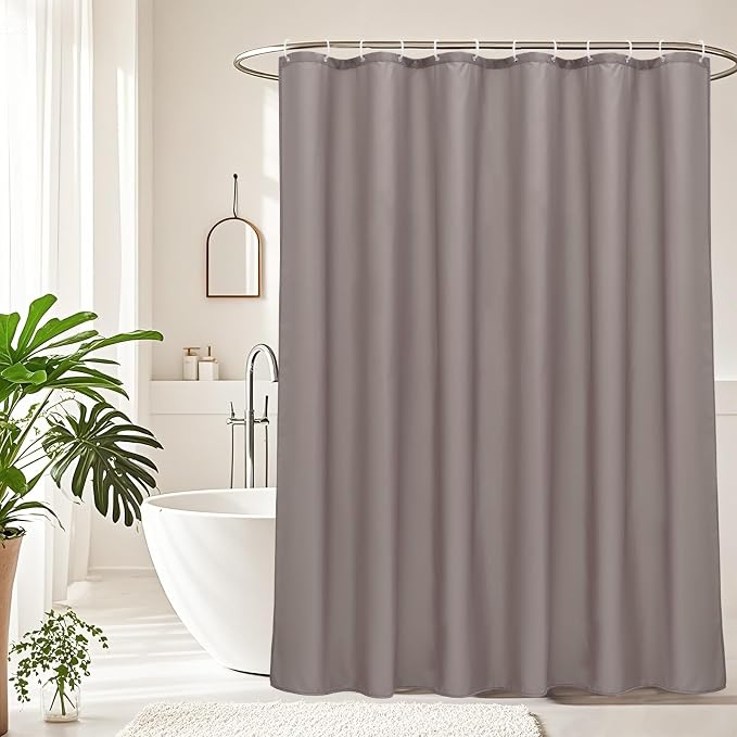 AooHome Stall Size 36x72 Inch Shower Curtain Liner, Half Size Solid Shower - Image 7