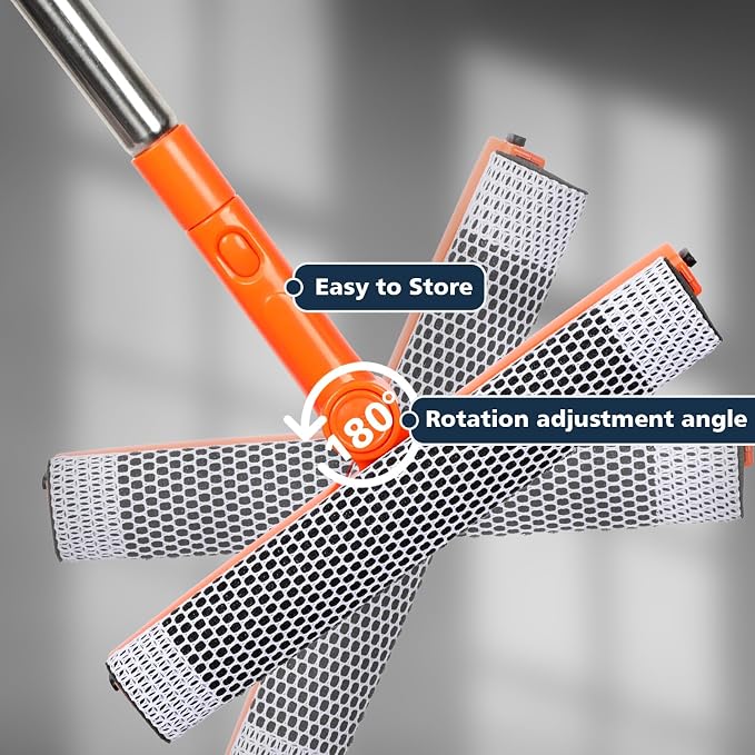 Professional Window Squeegee, 2 in 1 Squeegee Window Cleaner - Image 4