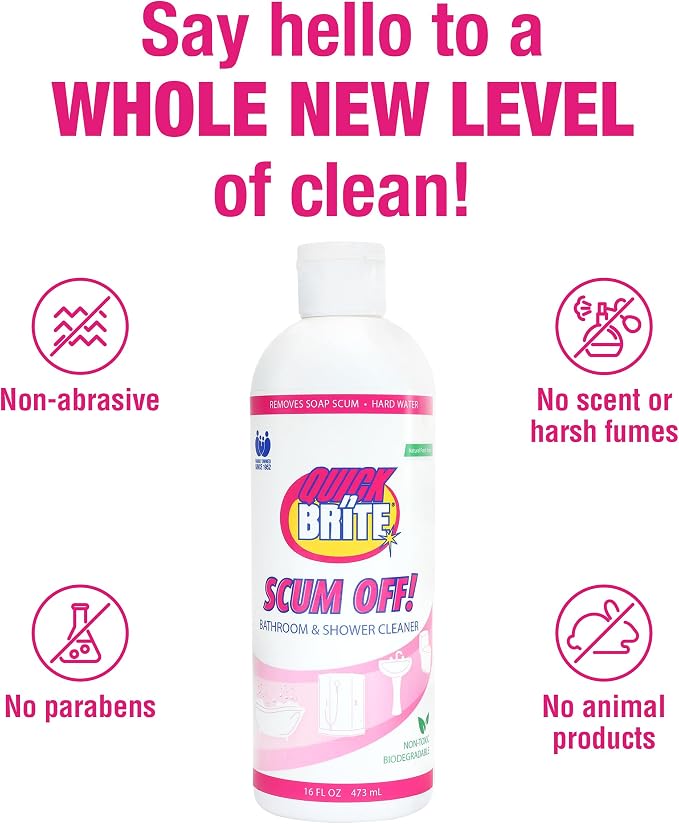 Quick 'n Brite Scum Off Shower Cleaner - Image 6
