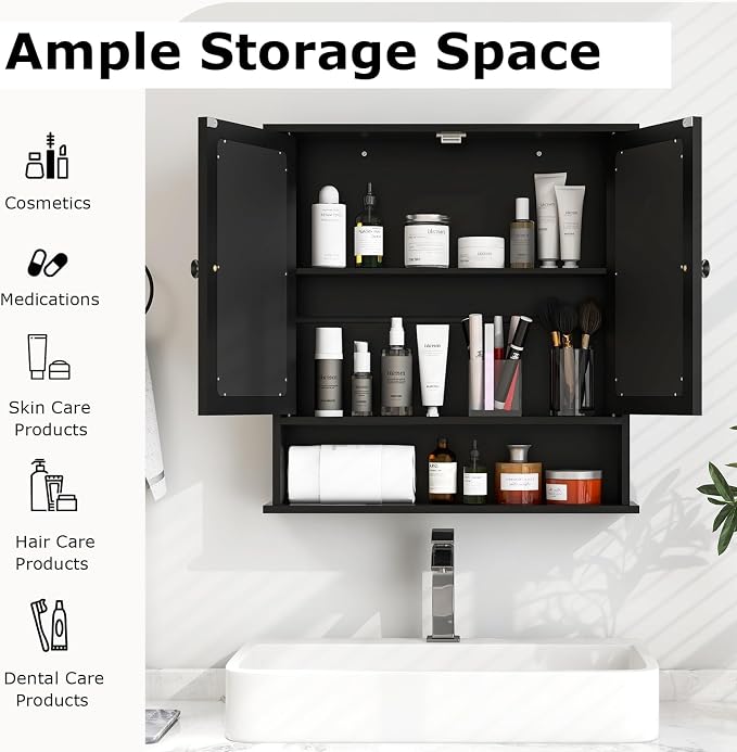 Tangkula Bathroom Medicine Cabinet - Image 7